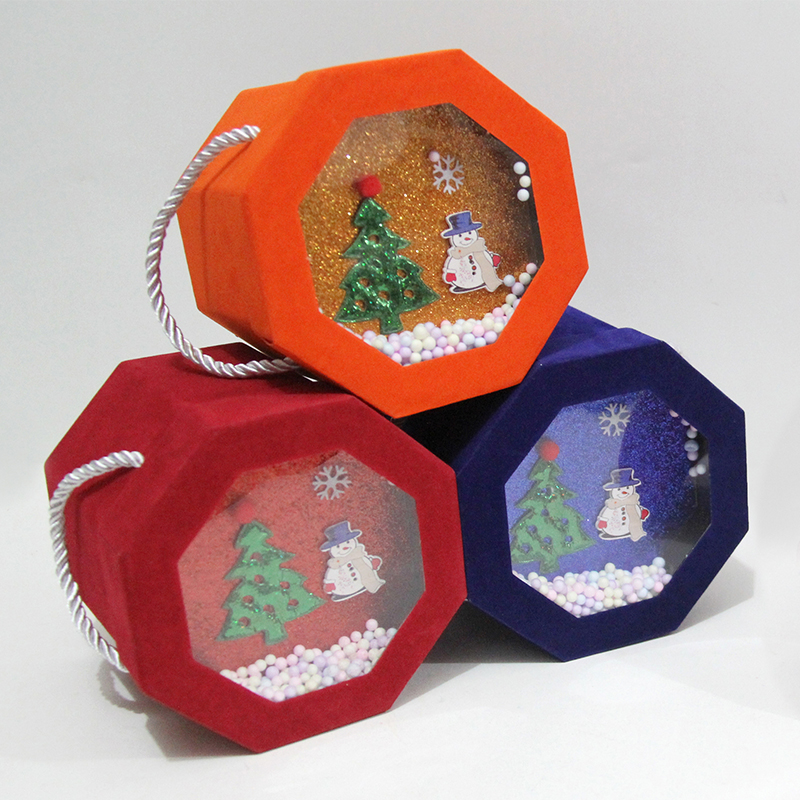 4007 Octagonal 3D Holiday Wedding Candy Gift Box with Hanging Rope 4007 Octagonal 3D Holiday Wedding Candy Gift Box with Hanging Rope
