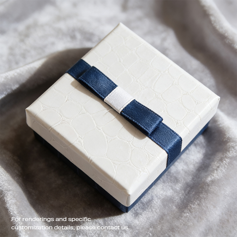 SHJGB-01 Blue Luxury Square Jewelry Box